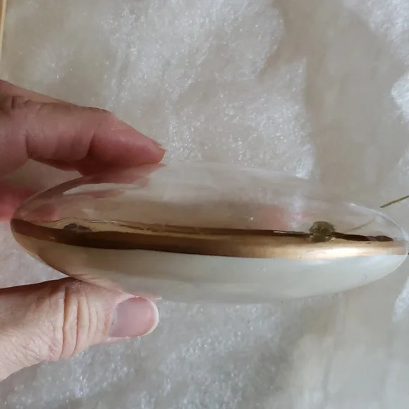 Horse ornament, round, glass, 5 inches high - Picture 3 of 3